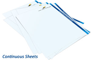 Continuous sheets printing